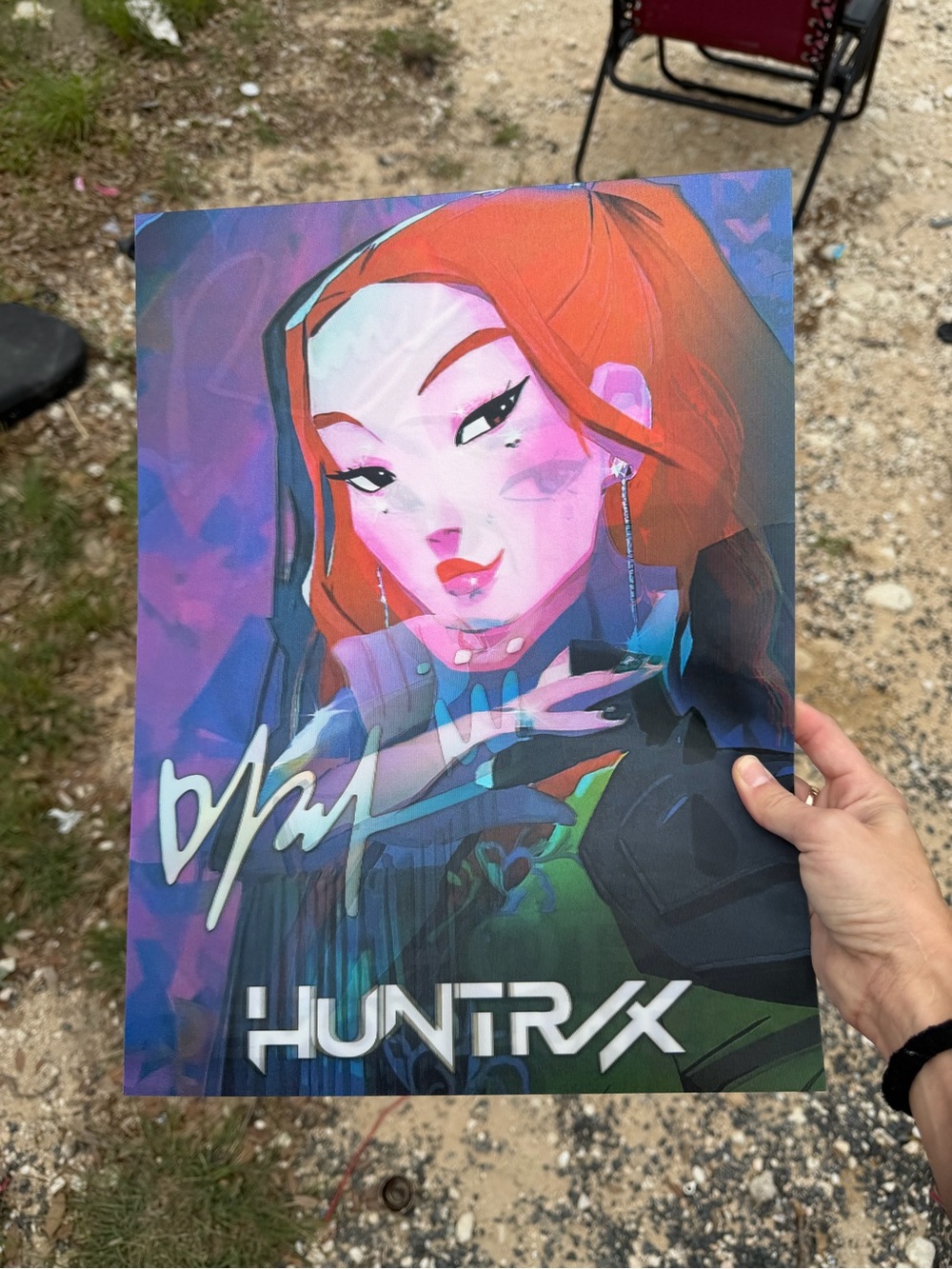 K-Pop Group Huntrix Rumi Zoey 3D Holographic Lenticular Poster